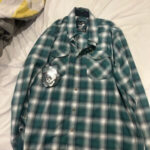 Dixxon green Plaid Men's Shirt